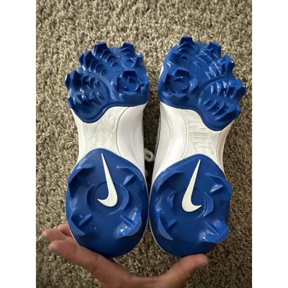 NWOB Nike Women Hyperdiamond 4 Pro MCS Softball Cleats Color: Royal/White Size 9 - Picture 9 of 11